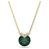 Swarovski Bella Gold-tone Plated V Pendant Necklace In Gold