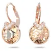 Swarovski Bella V Drop Earrings In Gold Tone