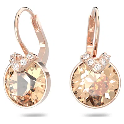 Swarovski Bella V Drop Earrings In Gold Tone
