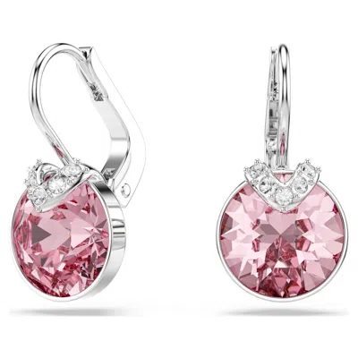 Swarovski Bella V Drop Earrings In Pink
