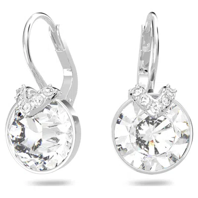 Swarovski Bella V Drop Earrings In White