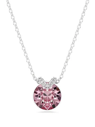 Swarovski Bella V Pendant Crystal Necklace In Pink