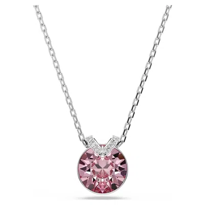 Swarovski Bella V Pendant In Pink