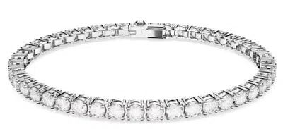 Swarovski Womens Silver Matrix Rhodium-plated And Zirconia Bracelet