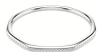 Swarovski Dextera Pave Crystal Geometric Bangle Bracelet In Metallic