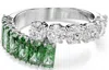 Swarovski Matrix Bypass Ring In Metallic