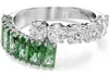 Swarovski Matrix Bypass Ring In Multi