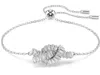 Swarovski Matrix Rhodium Plated Baguette Cut Bracelet In Metallic