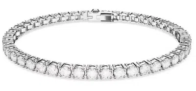 Swarovski Womens Silver Matrix Rhodium-plated And Zirconia Bracelet
