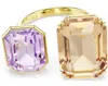 Swarovski Millenia Octagon Cut Open Ring In Gold