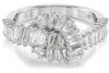 Swarovski Matrix Baguette Cut Knot Ring In Metallic
