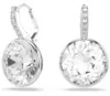 Swarovski Millenia Rhodium Plated Drop Earrings In Metallic