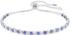 Swarovski Matrix Rhodium Plated Crystal Tennis Bracelet In Metallic