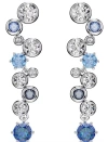 Swarovski Constella Rhodium Plated Crystal Drop Earrings In Multi