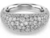 Swarovski Sublima White Rhodium Plated Ring In Silver