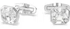 Swarovski Millenia Rhodium Plated Cufflinks In Metallic