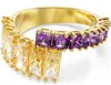 Swarovski Matrix Bypass Ring In Gold