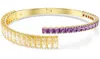 Swarovski Matrix Gold-tone Plated Bangle In Gold