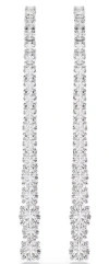 Swarovski Matrix Crystal Graduated Linear Drop Earrings In Multicolor
