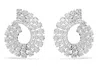 Swarovski Matrix Crystal Frontal Hoop Earrings In Multicolor