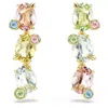 Swarovski Gema Crystal Linear Drop Earrings In Multicolor