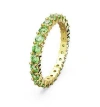 Swarovski Crystal Round Cut Matrix Ring In Multicolor