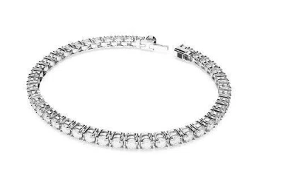 Swarovski Womens Silver Matrix Rhodium-plated And Zirconia Bracelet