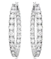 Swarovski Matrix Crystal Inside Out Hoop Earrings In Multicolor