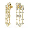 Swarovski Imber Round Cut Drop Earrings In Multicolor