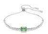 Swarovski Womens Green Matrix Tennis Rhodium-plated And Zirconia Bracelet In Multicolor