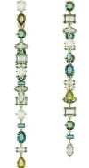 Swarovski 'gema' Asymmetric Crystal Drop Earrings In Multicolor