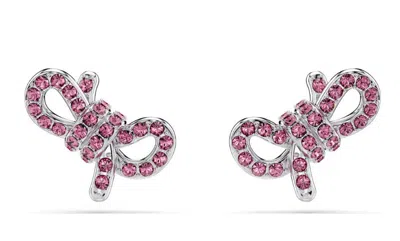 Swarovski Lifelong Bow Ohrstecker In Pink