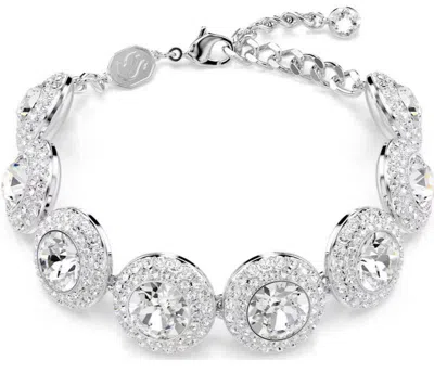 Swarovski Una Crystal Angelic Link Bracelet In Silver