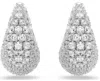 Swarovski Sublima Rhodium Plated Earrings In Metallic