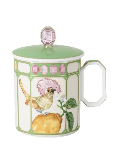 Swarovski Bird-lemon Mug In Multi