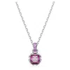 Swarovski Birthstone Pendant In Silver Tone