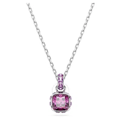 SWAROVSKI SWAROVSKI BIRTHSTONE PENDANT FEB PENDANT  RHODIUM SHINY PURPLE