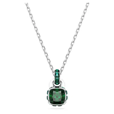 Swarovski Birthstone Pendant May Pendant Rhodium Shiny Green