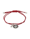 Swarovski Bracelet Red Size - Textile Fibers, Metal In Red