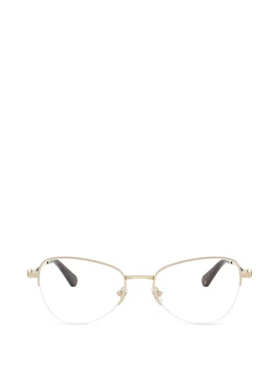 Swarovski Browline Glasses In Gold