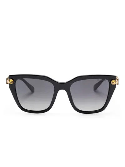 Swarovski Butterfly-frame Sunglasses In Black