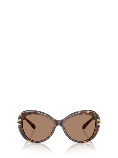 Swarovski Butterfly Frame Sunglasses In Brown