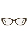 Swarovski Cat-eye Frame Glasses In Brown