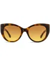 Swarovski Cat-eye Frame Sunglasses In Brown