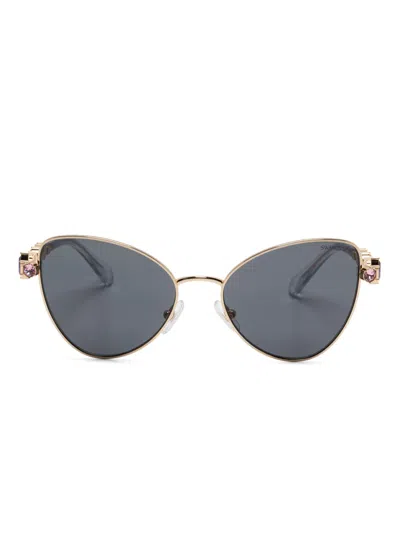 Swarovski Cat Eye-frame Sunglasses In Gold