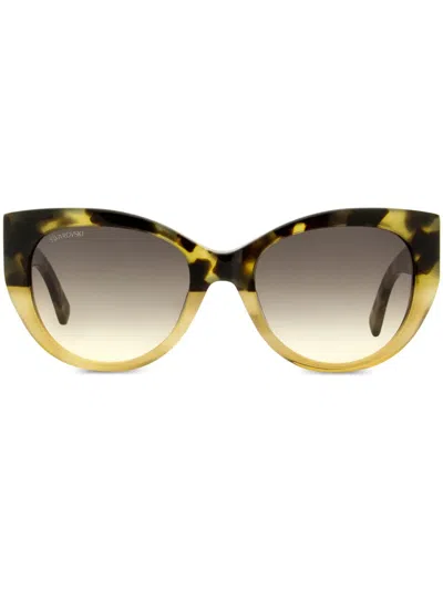 Swarovski Cat-eye Frame Sunglasses In Neutrals