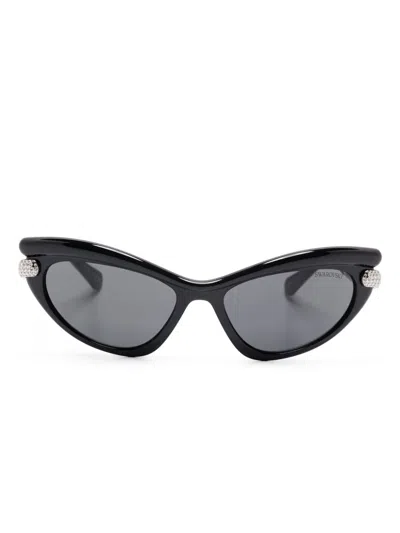 Swarovski Cat-eye Sunglasses In Black