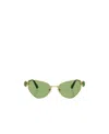 Swarovski Womens Gold Sk7003 Irregular-frame Metal Sunglasses In Green