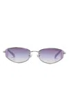 Swarovski Cat-eye Sunglasses In Silver
