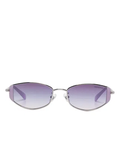 Swarovski Cat-eye Sunglasses In Silver